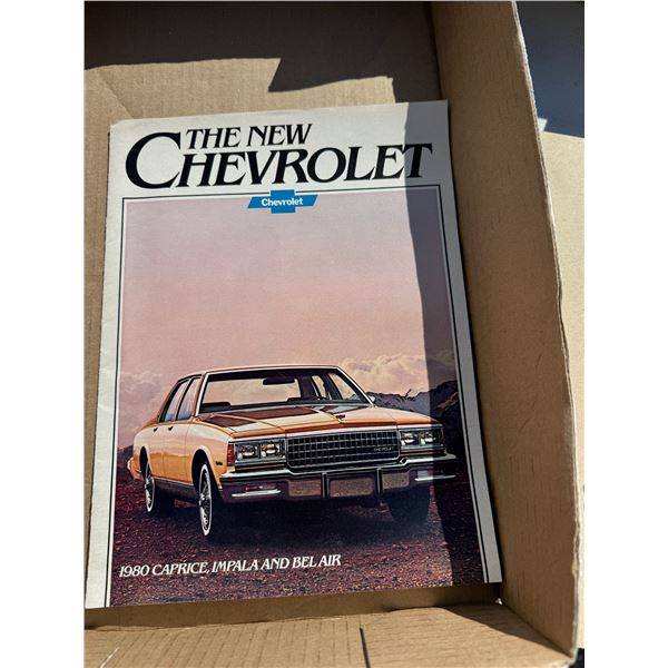 The new Chevrolet 1980 caprice, impala and Bel-Air advertising pamphlet