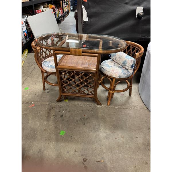 Rattan  two piece bistro set