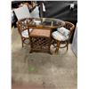 Image 1 : Rattan  two piece bistro set