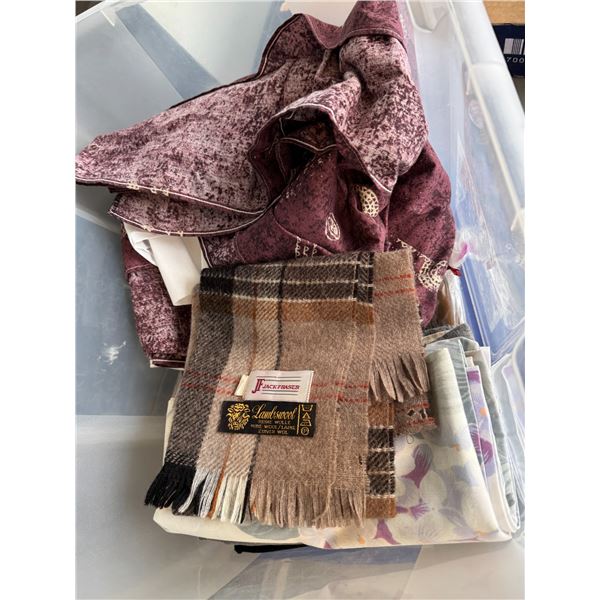 Scarves and linen