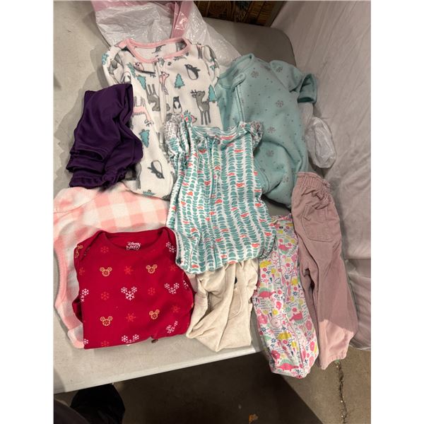 Baby clothes, size 24 month sleepers 18 to 24 months etc.