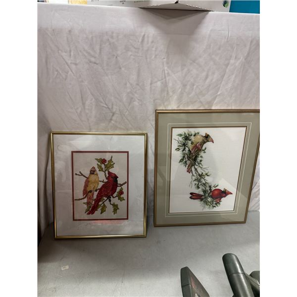 2 handcrafted wall hangings