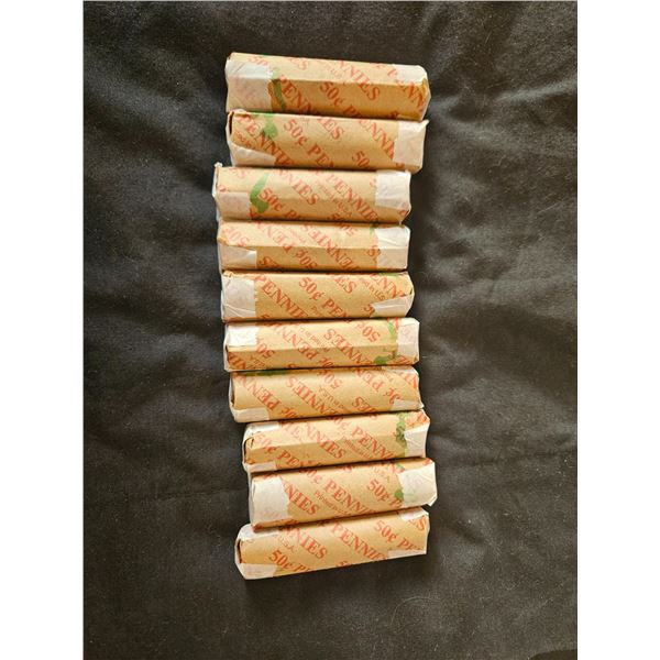 10 rolls pennies