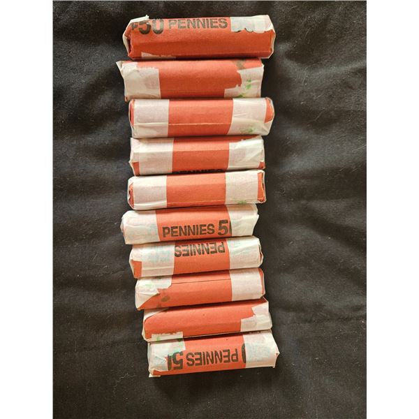 10 rolls pennies