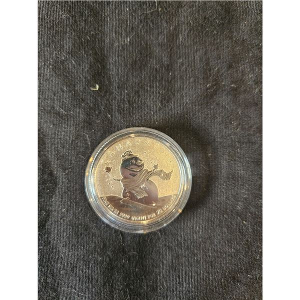2014 Silver snowman coin