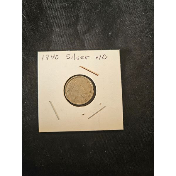 1940 Silver dime