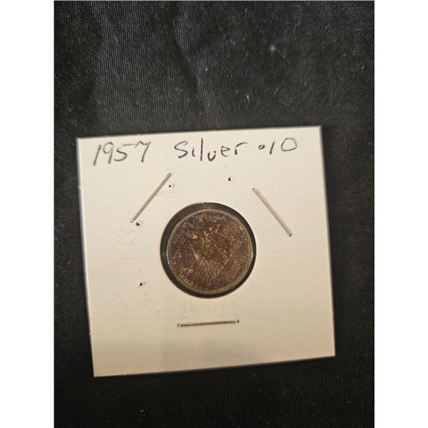 1957 Silver dime