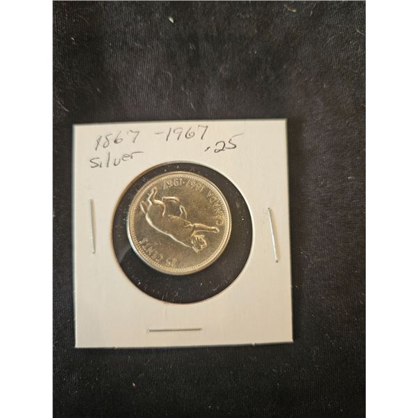 1867-1967 Silver quarter