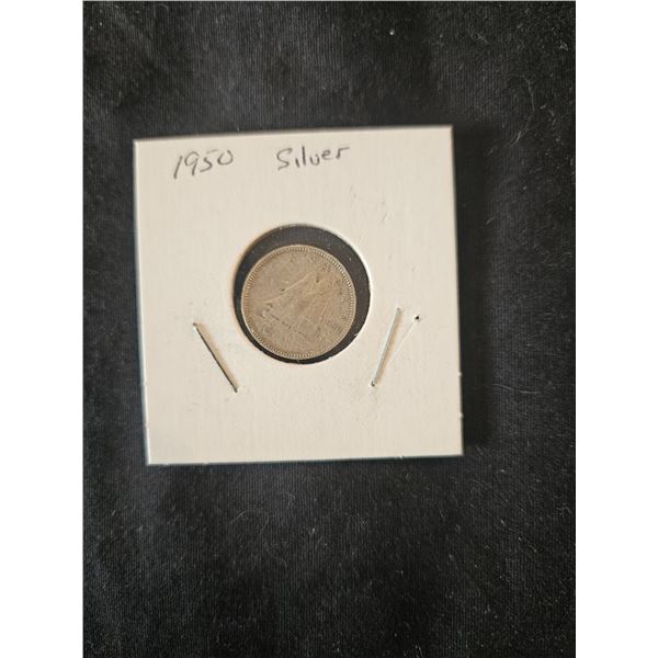 1950 Silver dime