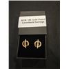 Image 1 : 18k gold plated leverback earrings