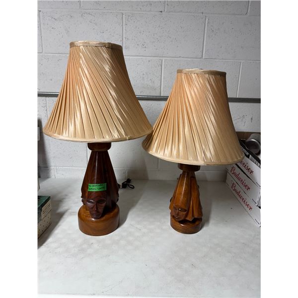 Mid-century figural lamps