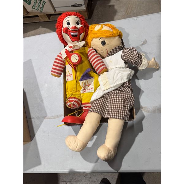 Ronald McDonald doll and other doll