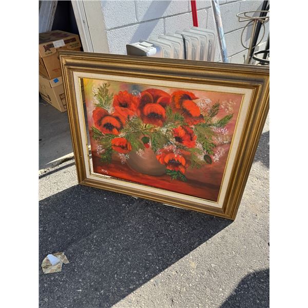 Poppy painting