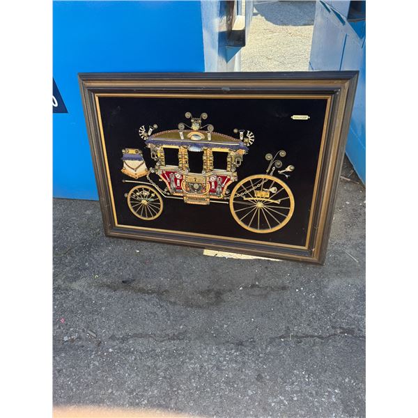 Recycled carriage artwork