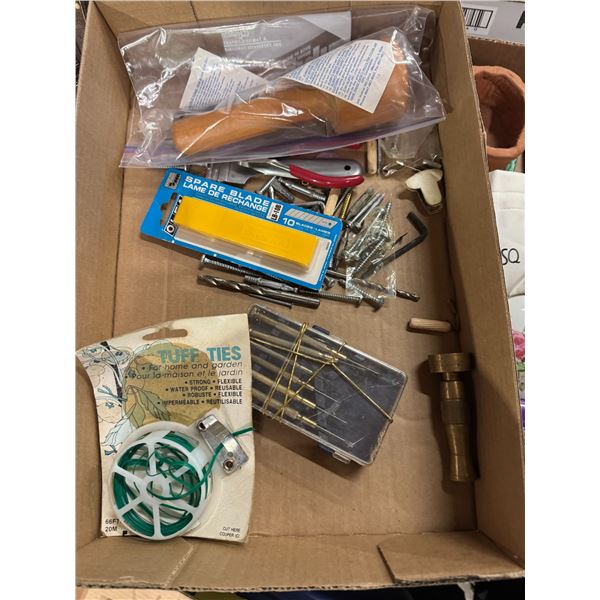 Precision tools, garden holes, nozzle, and other garaged items