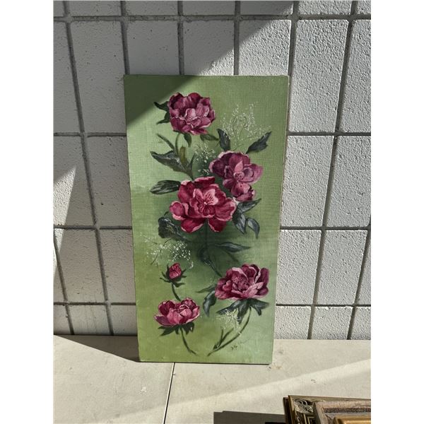 Oil on canvas floral