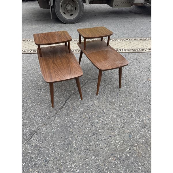 Pair of vintage step tables