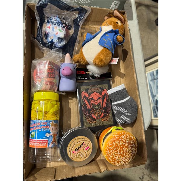 Assorted toys, etc.