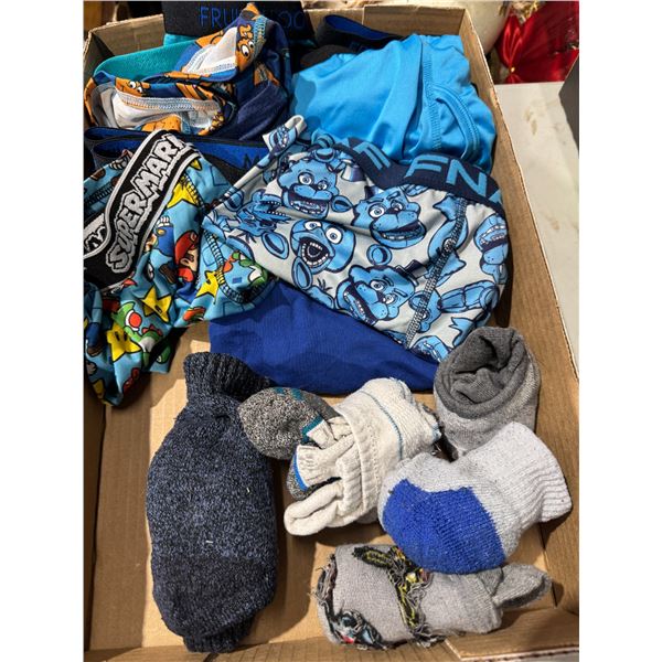 Children's underwear and socks, size 8, and large