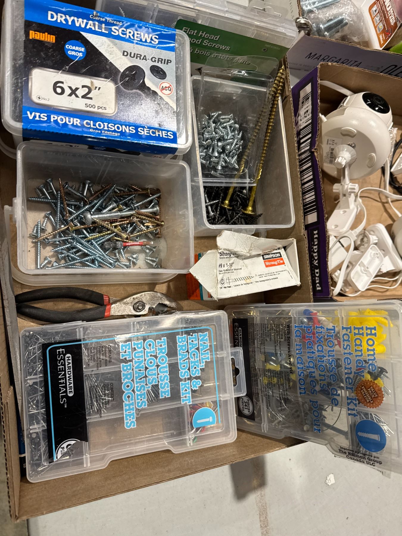 Assorted screws, fastener kits, etc.