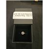Image 1 : 18K gold plated solitaire ring- Size 7