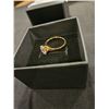 Image 3 : 18K gold plated solitaire ring- Size 7
