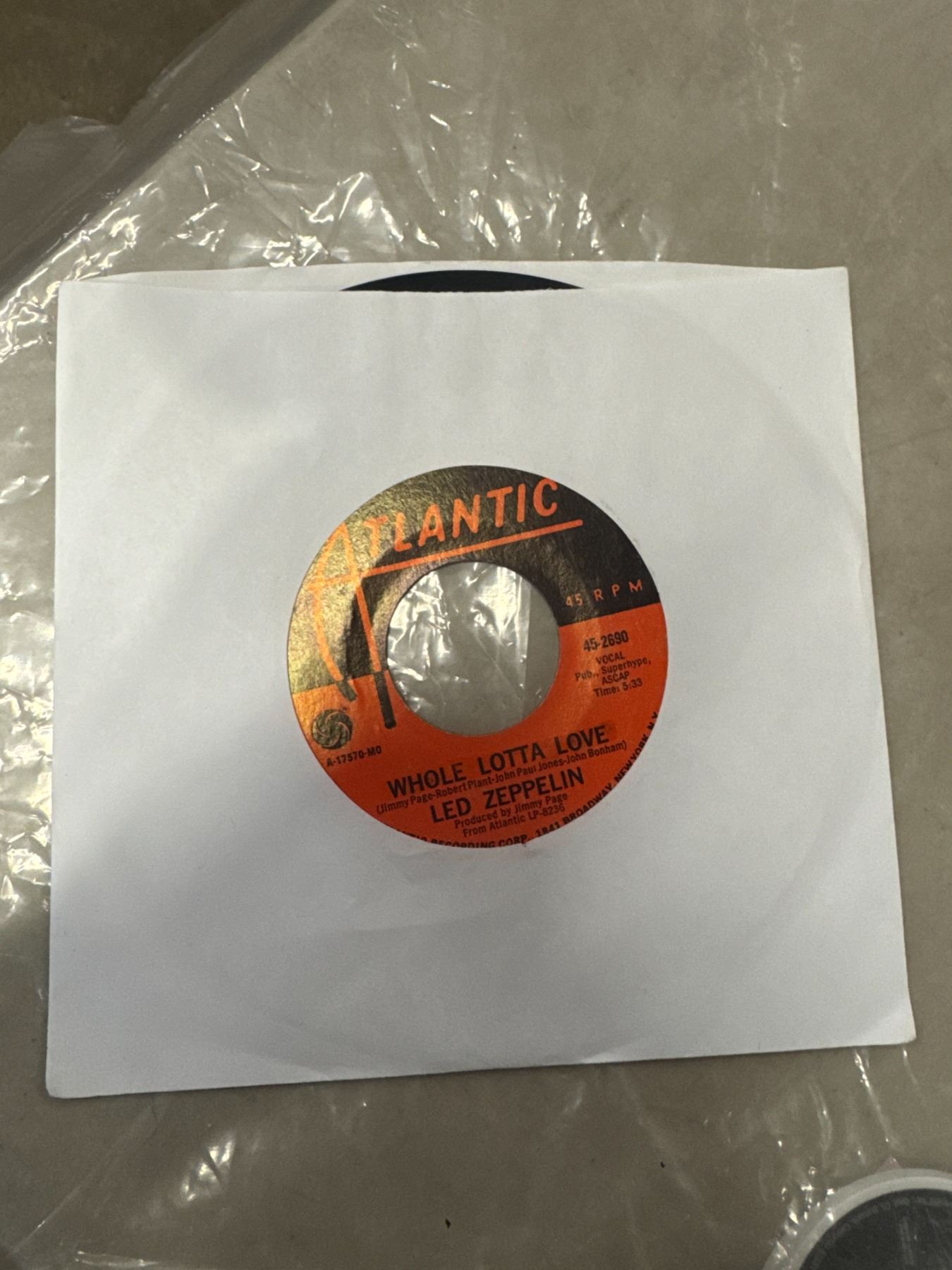 Led Zeppelin 45 record