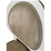 Image 8 : 2 pc - Wood & snakeskin chairs