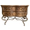Image 1 : Solid wood painted2 drawer console dresser