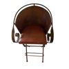 Image 8 : Vintage Bar w/ glass counter top & 2 bar chairs