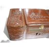 Image 6 : Vintage wooden chinese oriental design jewelry box 17.5" long - nneds latch replaced)