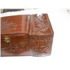 Image 7 : Vintage wooden chinese oriental design jewelry box 17.5" long - nneds latch replaced)