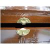 Image 9 : Vintage wooden chinese oriental design jewelry box 17.5" long - nneds latch replaced)