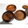 Image 5 : 4 wooden bowls one with lid