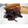 Image 6 : wooden purse+ frog noise maker + decorative box