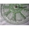 Image 3 : Vintage green glass serving tray