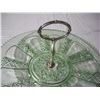 Image 4 : Vintage green glass serving tray