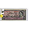 Image 1 : 1954 bank of canada devil face $10 bill