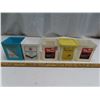 Image 1 : 5 Plastic Tobacco Tins with Lids.