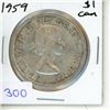 Image 1 : 1959 Canadian Silver Dollar.