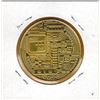 Image 2 : 1 OUNCE COPPER - .999 FINE - BIT COIN - Gold Plated
