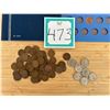 Image 3 : American Penny books, Canada George VI pennies (50+), 7 nickels