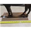 Image 2 : 1850-1900 Vintage Desnster Cast Horse Wind Mill Weight Short Tall Stamped. 58G Plated Stamped 87J 16