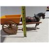 Image 2 : Horse Drawn Farm Cart 17" Long 7" Tall Plastic.