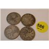 Image 1 : 4x canada silver quarter