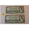 Image 1 : 2x canada banknotes