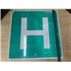 Image 1 : H sign (hospital)-23.5"x23.5"