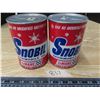 Image 1 : 2 snowmobile oil tins-full
