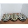 Image 3 : three U.S army stainless steel mess kits
