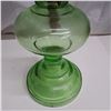 Image 2 : antique green oil lamp with chimeny